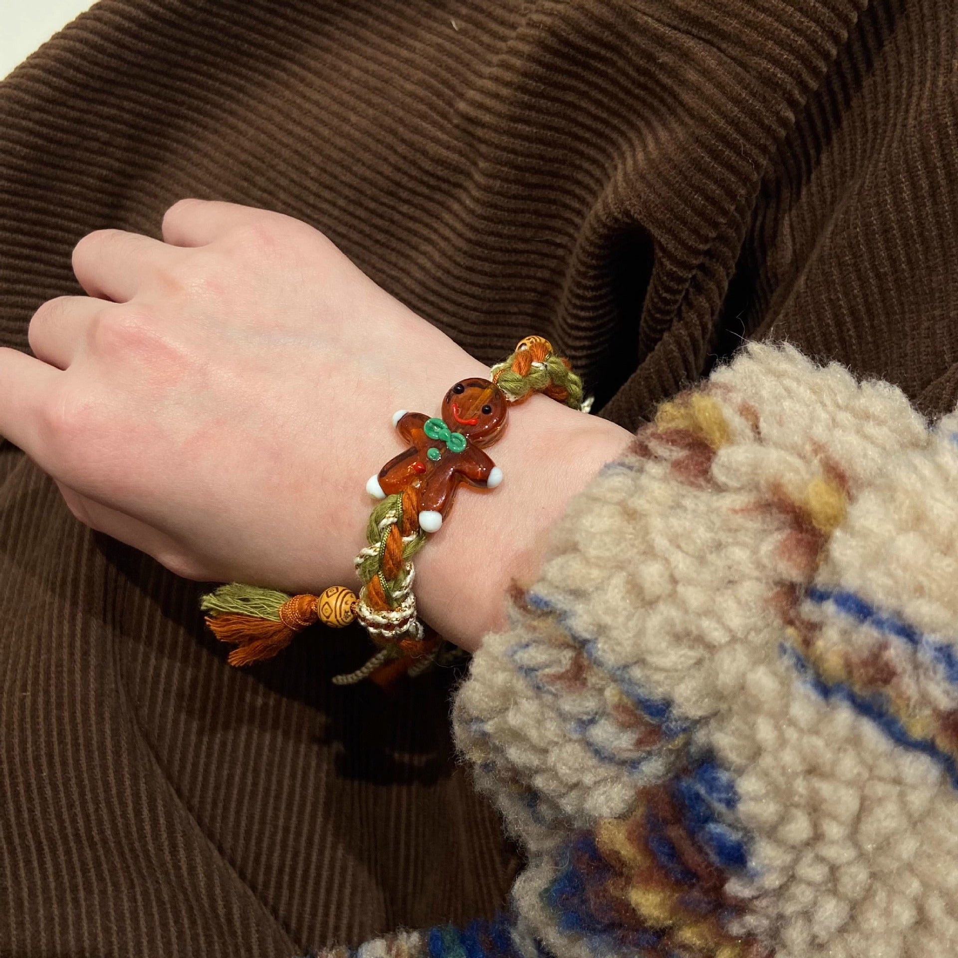 Gingerbread Man Bracelet
