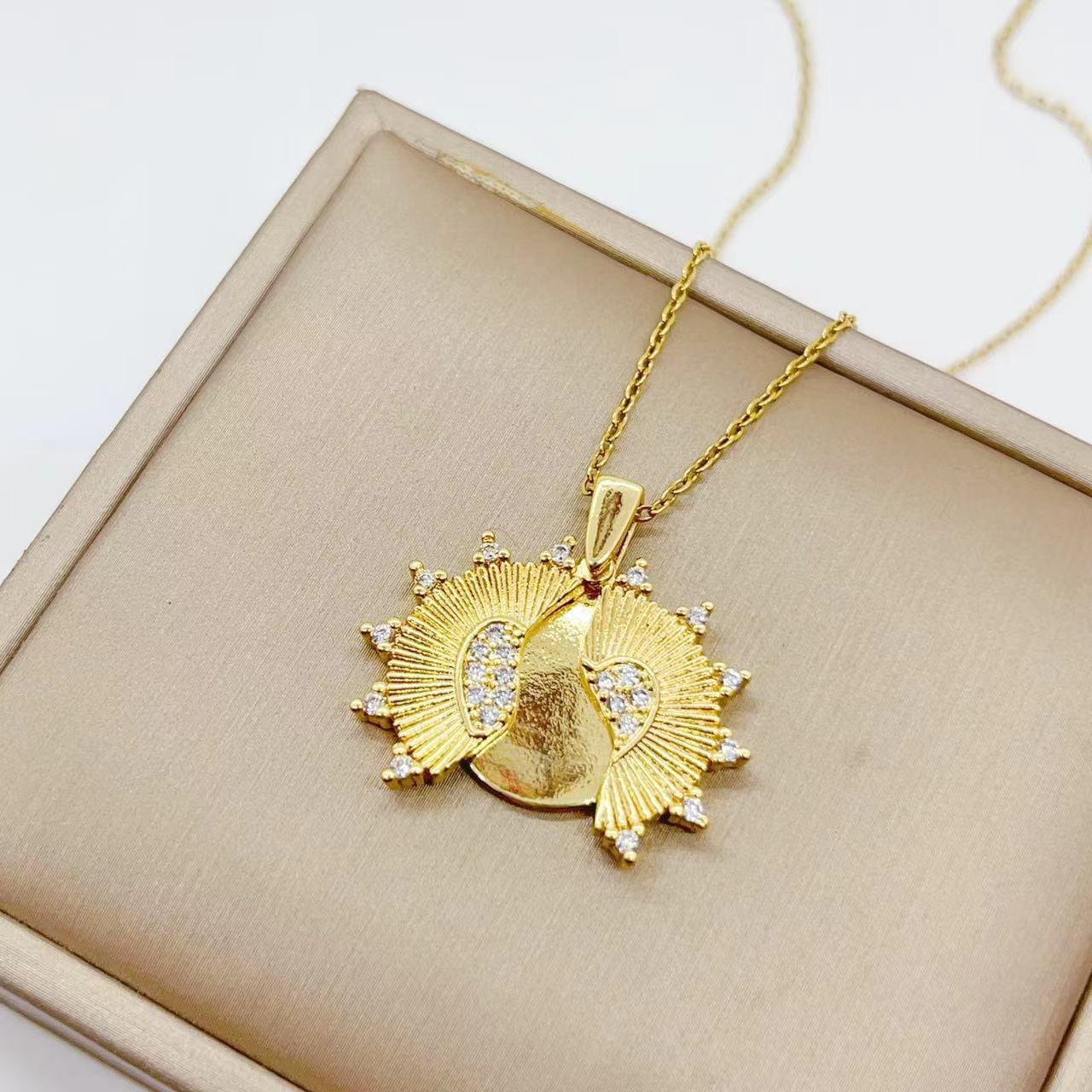 Sunflower necklace